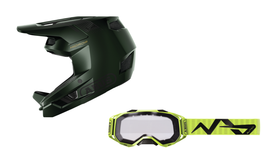 Pack casco integrale HiDrop + maschera Abus Buteo