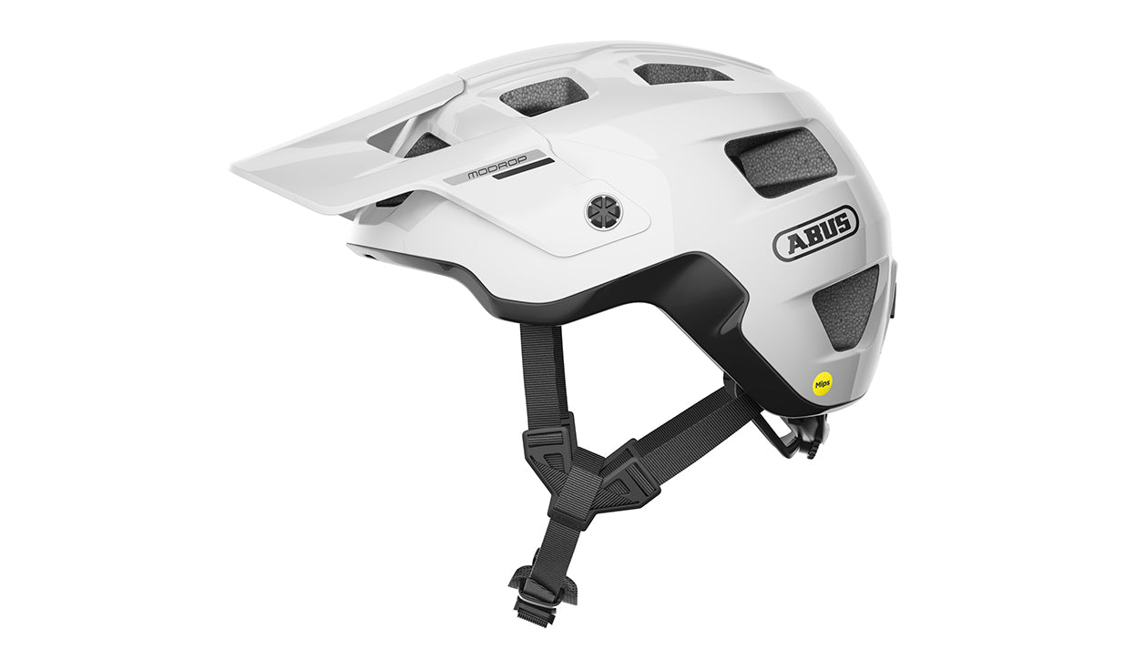  Casque VTT MoDrop MIPS Abus  (M, Shiny_x000D_
  white)