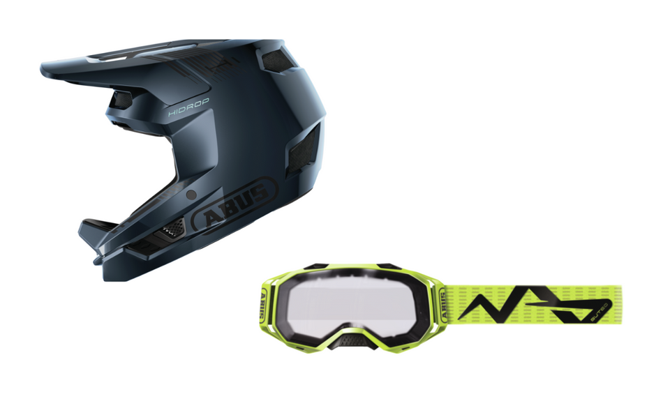 Pack casco integrale HiDrop + maschera Abus Buteo