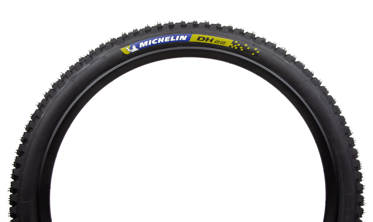 Pneu Michelin DH 22 Racing Line Magi-X Tubeless Ready jaune/bleu profil